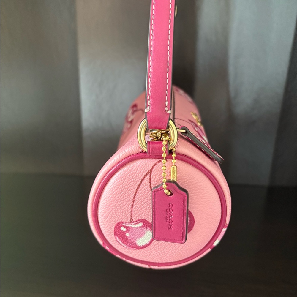Coach Cherry Print Nolita Barrel Bag - Picture 3 of 6